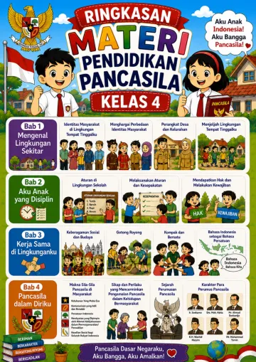 Rangkuman Kls 4   Pend Pancasila
