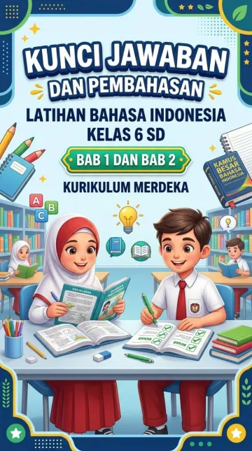 Kunci Jawaban dan Pembahasan Latihan Bahasa Indonesia Kelas 6 SD Bab 1 dan Bab 2