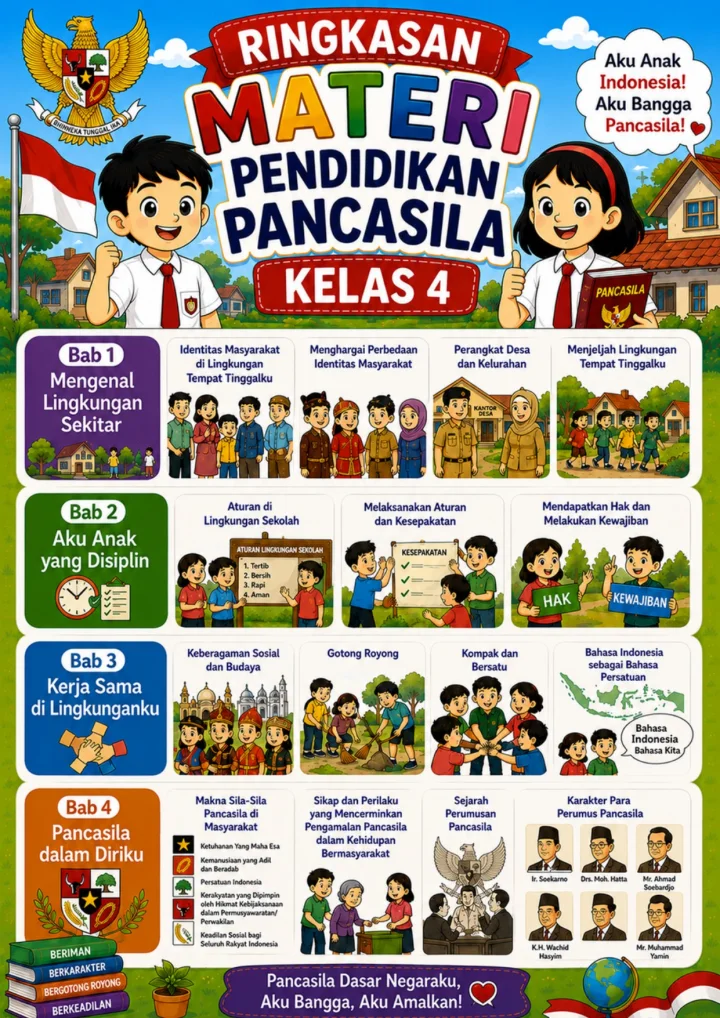 Rangkuman Kls 4   Pend Pancasila