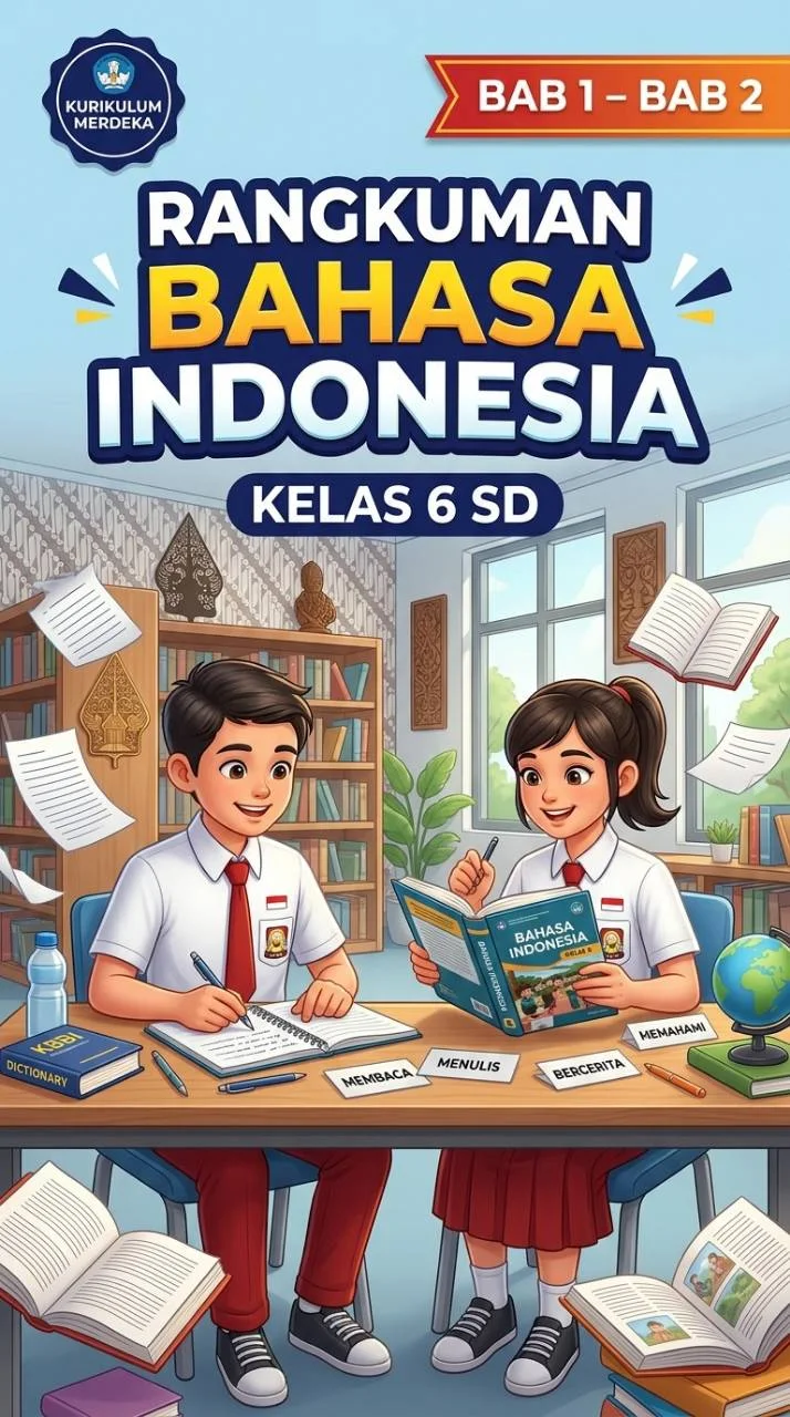 Rangkuman Bahasa Indonesia Kelas 6: Bab 1 dan 2