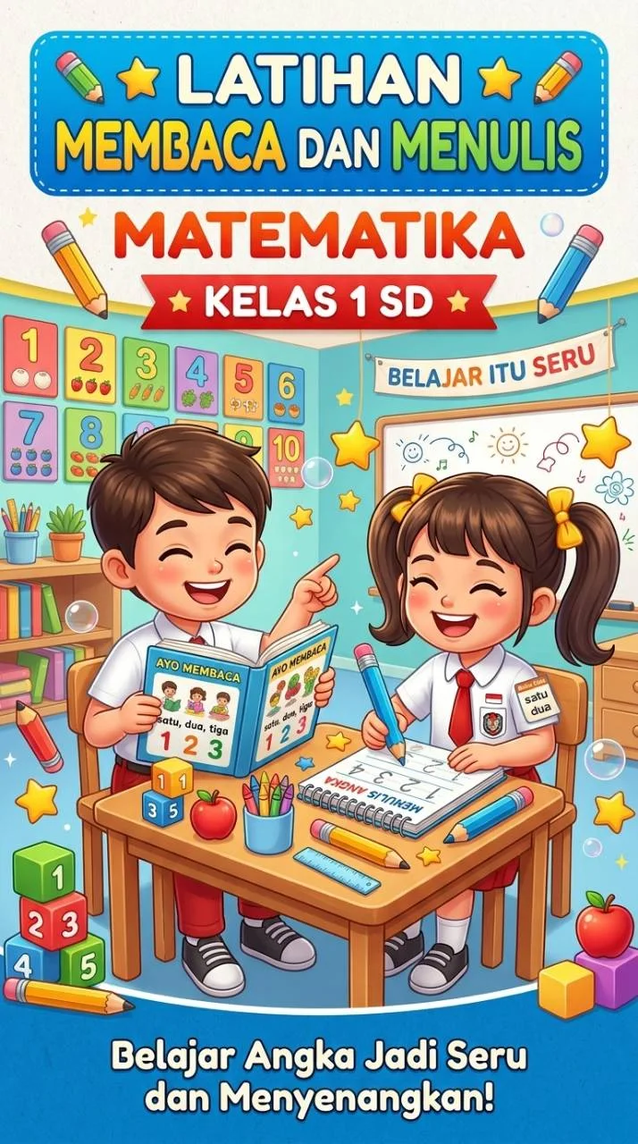 Latihan Membaca dan Menulis Matematika Kelas 1 SD